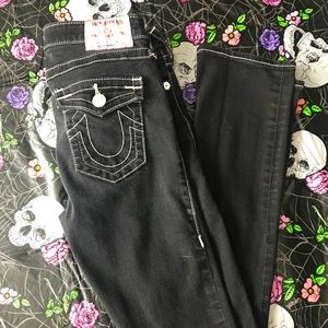 True Religion black skinny jeans